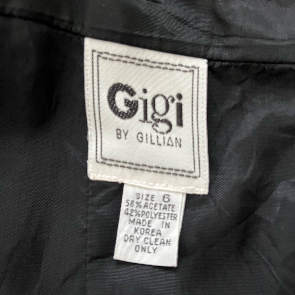 Gigi by Gillian Peek a Boo Back Black Dress Size 6 - Picture 10 of 10